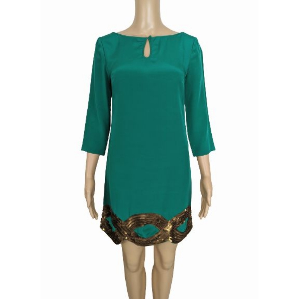Trina Turk Silk Sequin Shift Dress 2
